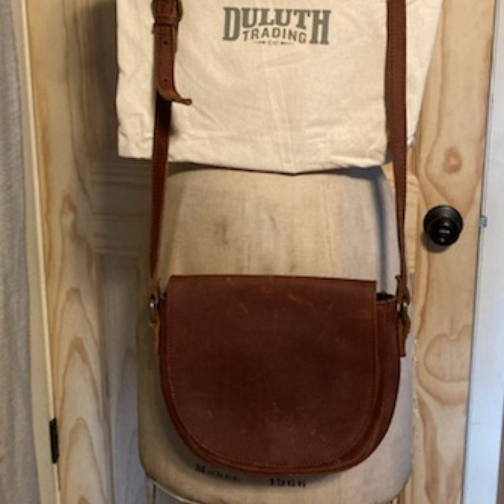 Duluth Trading Co. Brown Life Time Leather Bag